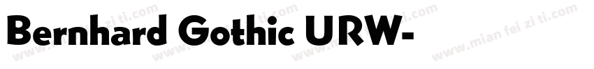 Bernhard Gothic URW字体转换